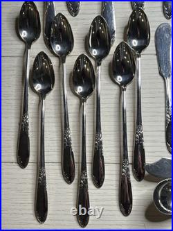 61 Piece National Silver Co. King Edward Silver plate Flatware 1936-1951 61 Piece National Silver Co. King Edward Silver plate Flatware 1936-1951