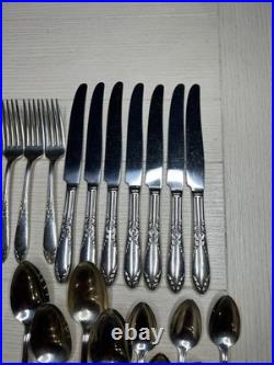 61 Piece National Silver Co. King Edward Silver plate Flatware 1936-1951 61 Piece National Silver Co. King Edward Silver plate Flatware 1936-1951