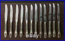 63 Piece 1847 Rogers Bros First Love Silverplate Flatware For 12