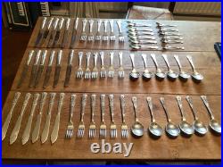 66 Piece Butlers Silver Plated Kings Pattern Set For 6 Inc Fish Course