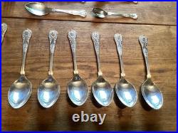 66 Piece Butlers Silver Plated Kings Pattern Set For 6 Inc Fish Course