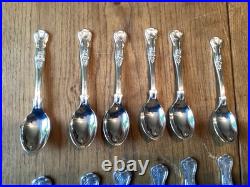 66 Piece Butlers Silver Plated Kings Pattern Set For 6 Inc Fish Course