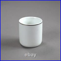 67 Piece Antique French Porcelain & Silver Plate Demitasse Set 1920