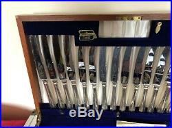 71 Piece Canteen Of Silver Plated Cutlery In A Fitted Case (settings For 8)