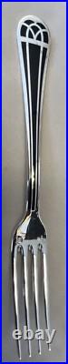 72 Piece Christofle Talisman Silver Plate & Lacquer Flatware Set