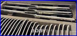 72 Piece Christofle Talisman Silver Plate & Lacquer Flatware Set