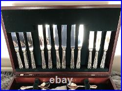 77 Piece Fitted Canteen Of Silver Plated Dining Cutlery Setting For 8 (spcc-eee)