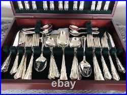 77 Piece Fitted Canteen Of Silver Plated Dining Cutlery Setting For 8 (spcc-eee)