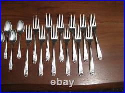 77 Piece Set Silver Plate Flatware DAFFODIL 1847 Rogers Brothers Serving Pieces