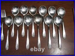 77 Piece Set Silver Plate Flatware DAFFODIL 1847 Rogers Brothers Serving Pieces