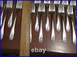 77 Piece Set Silver Plate Flatware DAFFODIL 1847 Rogers Brothers Serving Pieces