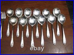 77 Piece Set Silver Plate Flatware DAFFODIL 1847 Rogers Brothers Serving Pieces