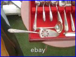 78 PIECE CROWN SILVER PLATE RADIANCE FLATWARE SERVICE FOR 8 With 12 SERVING PCS