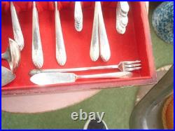 78 PIECE CROWN SILVER PLATE RADIANCE FLATWARE SERVICE FOR 8 With 12 SERVING PCS