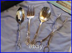 78 Piece Vintage Grenoble Pattern Heirloom Oneida Silver Plate Flatware Set
