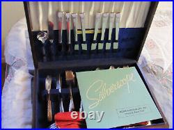 78 Piece Vintage Grenoble Pattern Heirloom Oneida Silver Plate Flatware Set