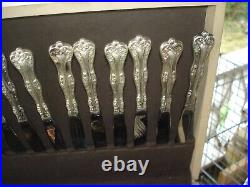81 Piece National Double Tested Silver Plate Queen Elizabeth Flatware Service 13