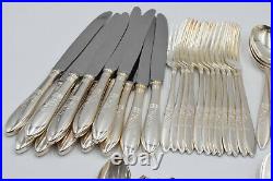 82 Piece Canteen Of Elkington Silver Plated Cutlery Ophelia Pattern