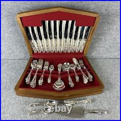 82 Piece Silver Plated Cutlery Set Boxed Sheffield EPNS A1 Kings Pattern Design