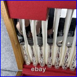 82 Piece Silver Plated Cutlery Set Boxed Sheffield EPNS A1 Kings Pattern Design