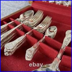 82 Piece Silver Plated Cutlery Set Boxed Sheffield EPNS A1 Kings Pattern Design