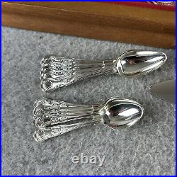 82 Piece Silver Plated Cutlery Set Boxed Sheffield EPNS A1 Kings Pattern Design