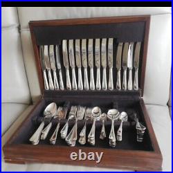 84 Piece Vintage Cutlery Set By Gee & Holmes, Sheffield Silver Plated Epns A1