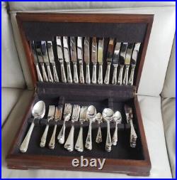 84 Piece Vintage Cutlery Set By Gee & Holmes, Sheffield Silver Plated Epns A1