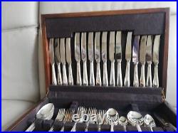 84 Piece Vintage Cutlery Set By Gee & Holmes, Sheffield Silver Plated Epns A1