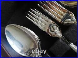 84 Piece Vintage Cutlery Set By Gee & Holmes, Sheffield Silver Plated Epns A1
