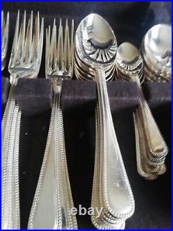 84 Piece Vintage Cutlery Set By Gee & Holmes, Sheffield Silver Plated Epns A1