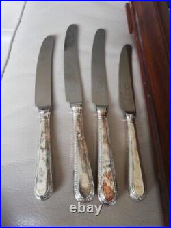 84 Piece Vintage Cutlery Set By Gee & Holmes, Sheffield Silver Plated Epns A1