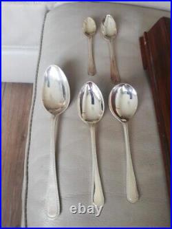 84 Piece Vintage Cutlery Set By Gee & Holmes, Sheffield Silver Plated Epns A1