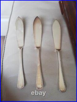 84 Piece Vintage Cutlery Set By Gee & Holmes, Sheffield Silver Plated Epns A1