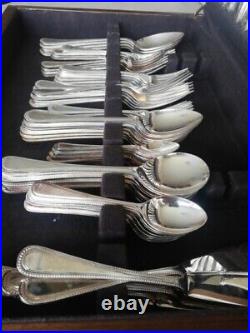 84 Piece Vintage Cutlery Set By Gee & Holmes, Sheffield Silver Plated Epns A1