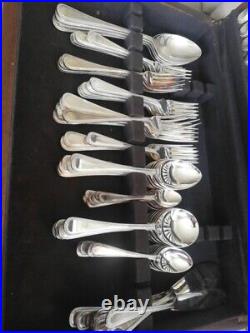 84 Piece Vintage Cutlery Set By Gee & Holmes, Sheffield Silver Plated Epns A1