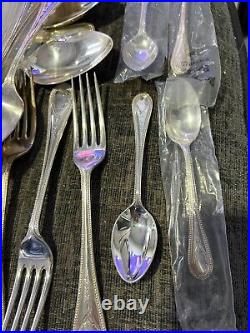 84 Pieces Of HESTER BATEMAN By Roberts & Belk Silver Plate Service Cutlery