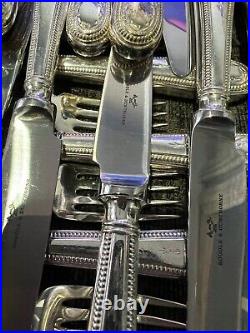 84 Pieces Of HESTER BATEMAN By Roberts & Belk Silver Plate Service Cutlery