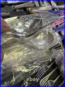 84 Pieces Of HESTER BATEMAN By Roberts & Belk Silver Plate Service Cutlery