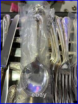 84 Pieces Of HESTER BATEMAN By Roberts & Belk Silver Plate Service Cutlery