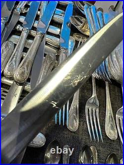 84 Pieces Of HESTER BATEMAN By Roberts & Belk Silver Plate Service Cutlery