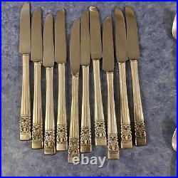 85 Piece Community Coronation Silver Plate Silverware FlatWare