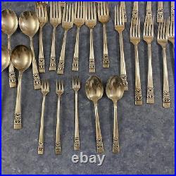 85 Piece Community Coronation Silver Plate Silverware FlatWare