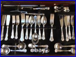 87 Piece (8 Settings) Silver Plated Kings Canteen