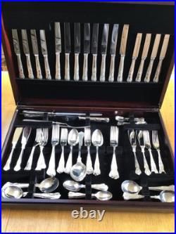 87 Piece (8 Settings) Silver Plated Kings Canteen