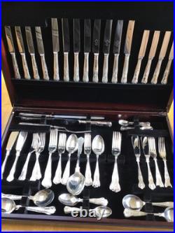 87 Piece (8 Settings) Silver Plated Kings Canteen