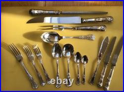 87 Piece (8 Settings) Silver Plated Kings Canteen