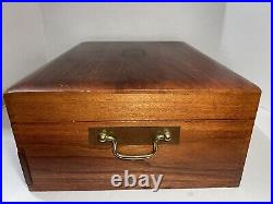 88 Piece 1847 Rogers Bros IS Reflection Silverplate Flatware Set In Wood Case