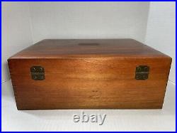 88 Piece 1847 Rogers Bros IS Reflection Silverplate Flatware Set In Wood Case