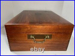 88 Piece 1847 Rogers Bros IS Reflection Silverplate Flatware Set In Wood Case